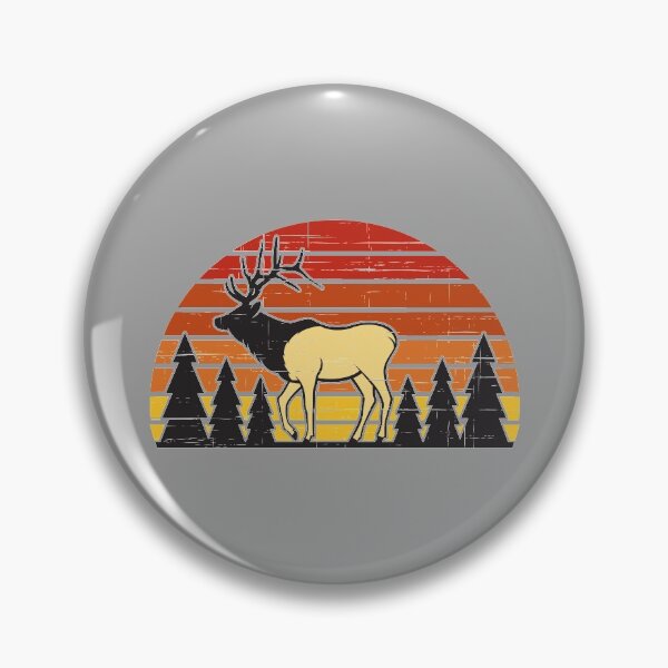 Item preview, Elk Retro Sunset (Cervus canadensis) designed and sold by liftdesign.