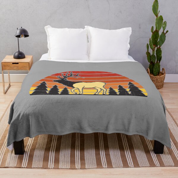 Item preview, Elk Retro Sunset (Cervus canadensis) designed and sold by liftdesign.