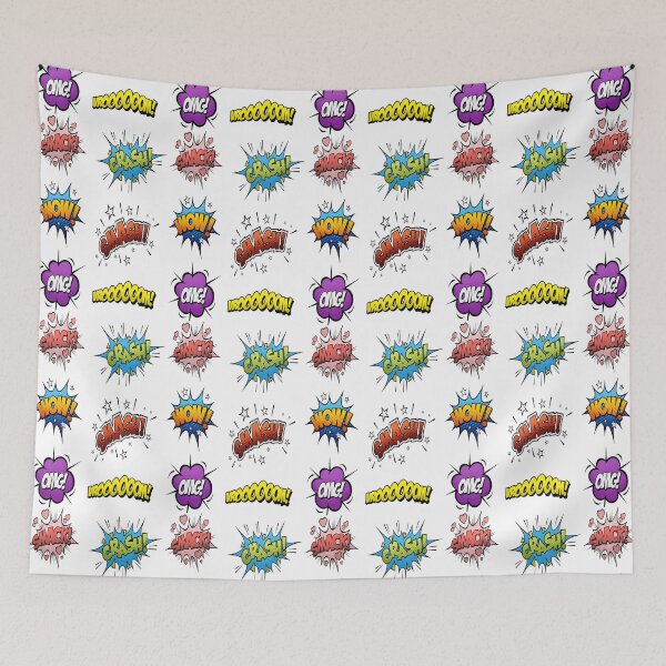 Item preview, Superhero and super villain onomatopoeia designed and sold by Motivationftp.
