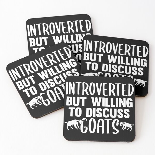Item preview, Introverted But Willing To Discuss Goats designed and sold by jacks-tees.