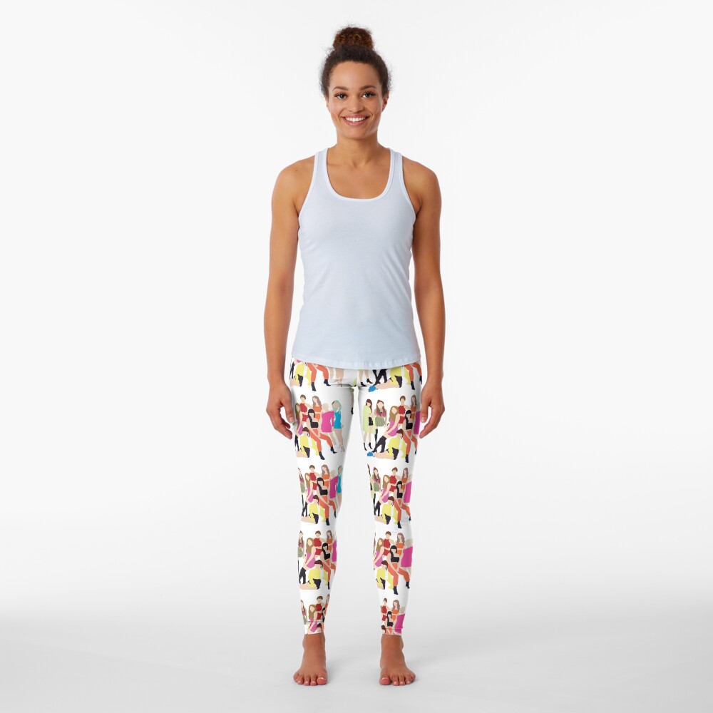 fancy white leggings