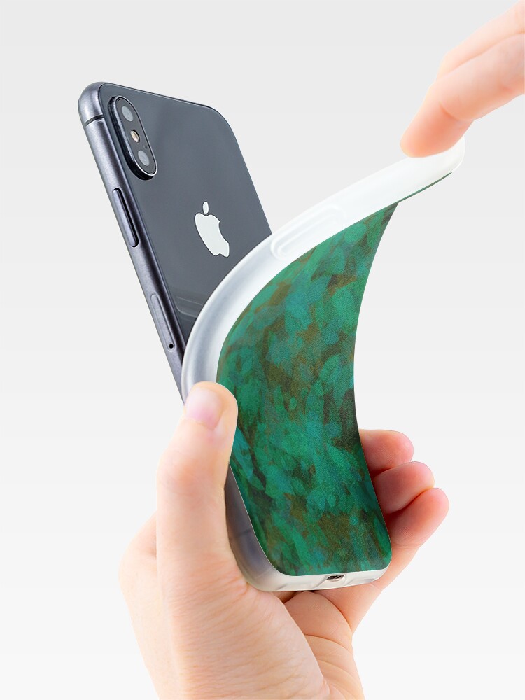 Alternate view of Earthy Green Leaves iPhone Case & Cover