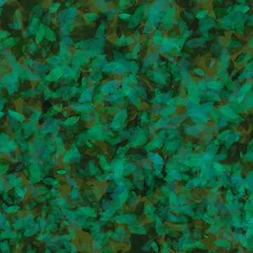 Artwork thumbnail, Earthy Green Leaves by HappigalArt
