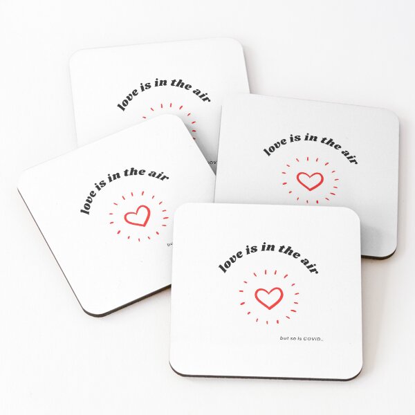Item preview, Love is in the air but so is covid - funny lockdown and quarantine valentine's day  designed and sold by whatisonmymind.