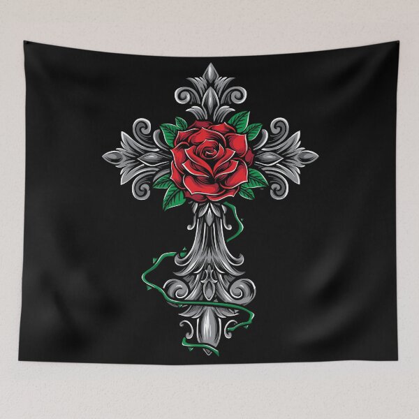 Item preview, The cross and the rose designed and sold by Raul Lopez Pomares.