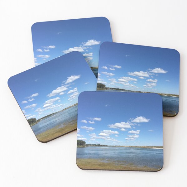 Item preview, Puffy clouds over the water  designed and sold by chiarraigrrl.
