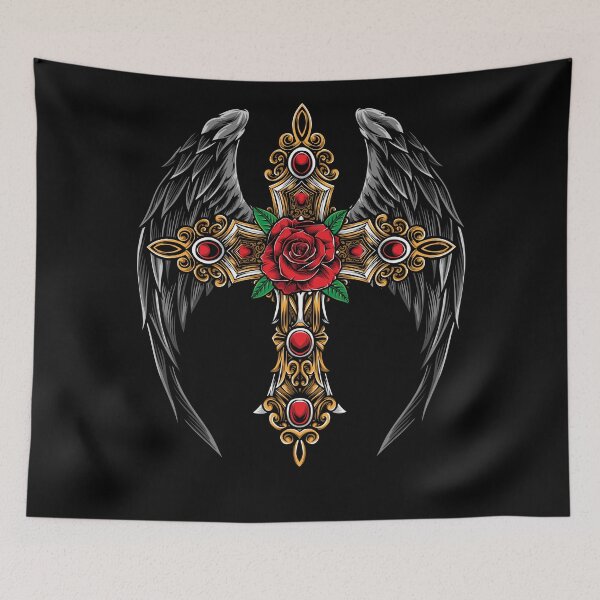 Item preview, Winged cross designed and sold by Raul Lopez Pomares.