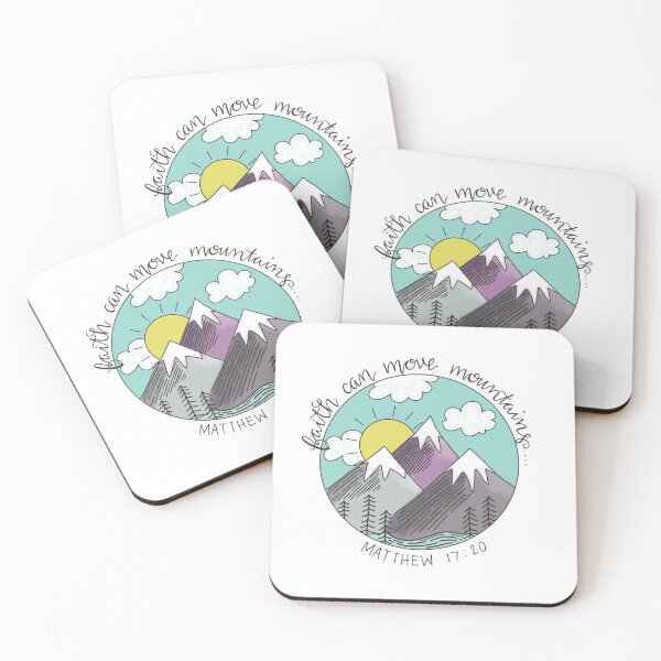 Item preview, Matthew 17:20 Bible Scripture Verse Faith Move Mountains Christian Gift designed and sold by FazCreations.