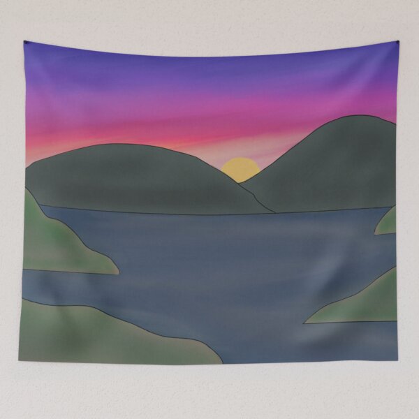 Item preview, Sunset Over Lake designed and sold by antluzzi.