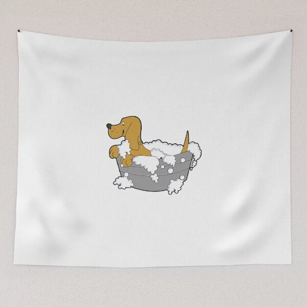 Item preview, Cute Dog taking shower  designed and sold by Photography-Art.
