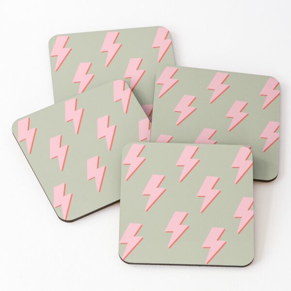 Item preview, Mint Green & Pink Pastel Lighting Bolts designed and sold by WildeandCo.