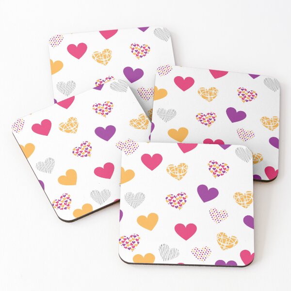 Item preview, Cute Patterned Hearts designed and sold by PLLDesigns.