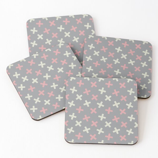 Item preview, ULTIMATE GRAY - PINK / NORDIC CROSSES 1 designed and sold by magicdreams.