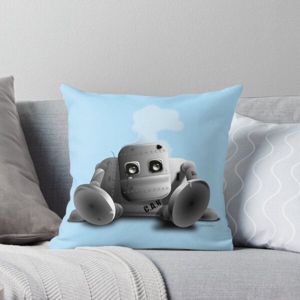Item preview, C.A.N the robot - cute tired robot designed and sold by offwhitelimo.