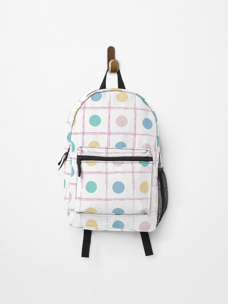 Thumbnail 1 of 3, Backpack, Multi-Color Dots Pattern designed and sold by vectormarketnet.
