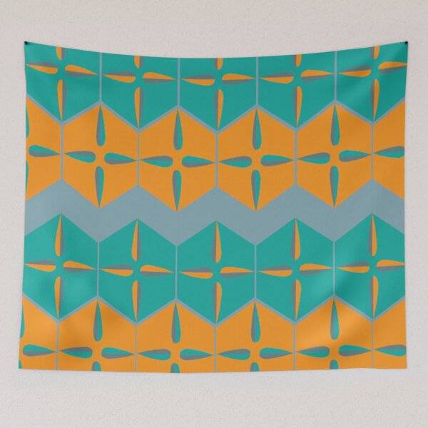 Item preview, Mid-Century Modern Hexagon Teardrop designed and sold by Old Urban Farmhouse Design Studio.