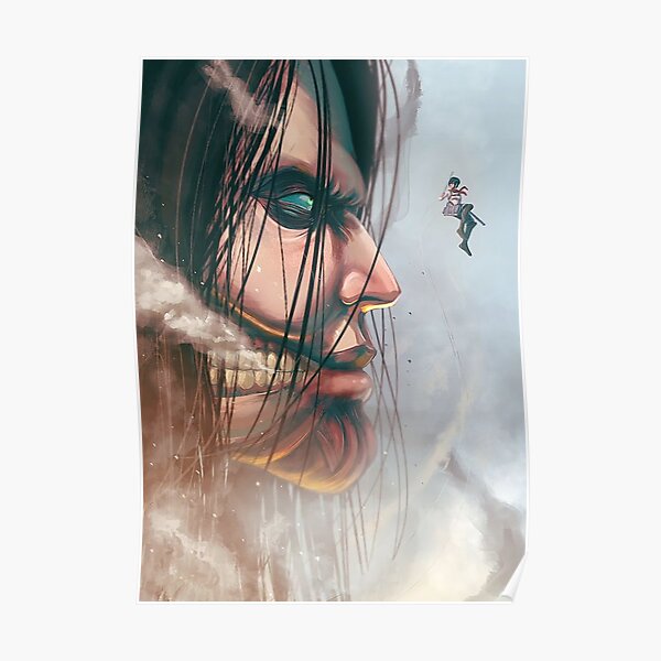 Design Mikasa X Eren Poster