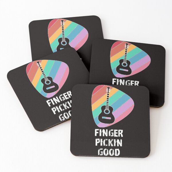 Item preview, Finger Pickin Good funny guitar guitarist guitar pick rainbow designed and sold by Timeforplay.