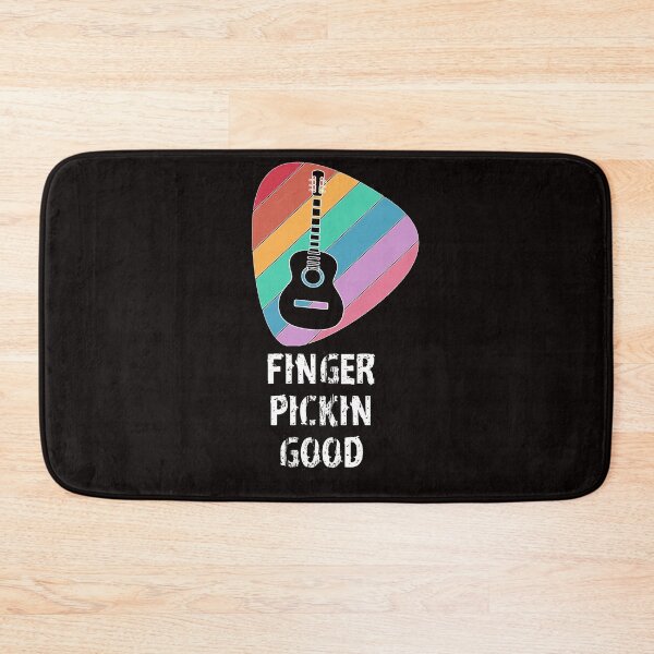 Item preview, Finger Pickin Good funny guitar guitarist guitar pick rainbow designed and sold by Timeforplay.