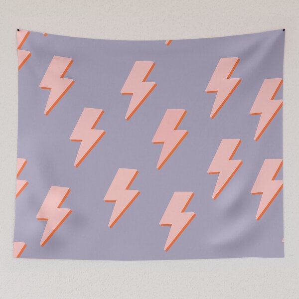 Item preview, Lavender & Pink Pastel Lighting Bolts designed and sold by WildeandCo.