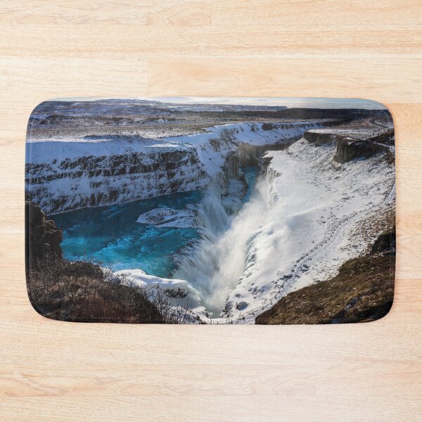 Item preview, Iceland Gullfoss Waterfall Landscape designed and sold by RossWilson12.