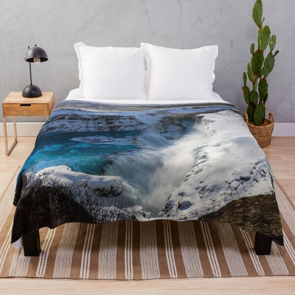 Item preview, Iceland Gullfoss Waterfall Landscape designed and sold by RossWilson12.