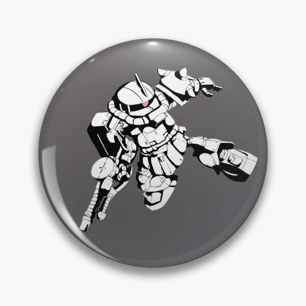 Artikelvorschau, Zaku Schwarz und Weiß entworfen und verkauft von MechaRon.