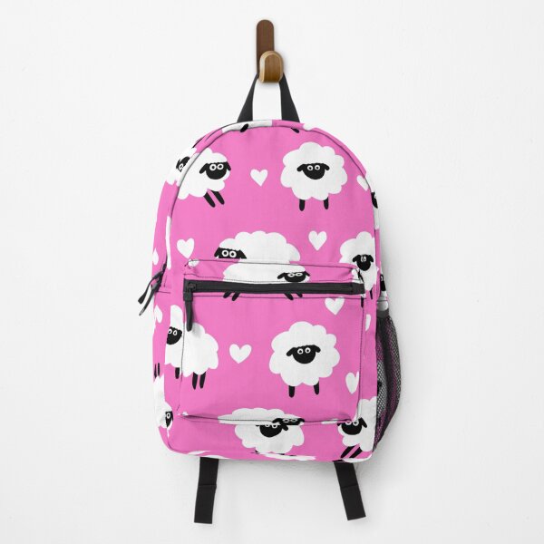 Item preview, Sheep and Hearts Pattern - Pink designed and sold by Kittys-Art.
