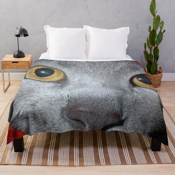 Item preview, Gray cat with red ribbon designed and sold by magicbyrc.
