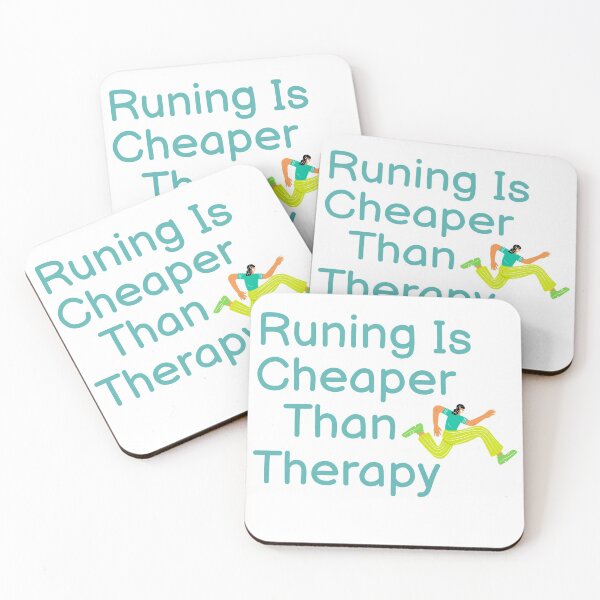 Item preview, Running Is Cheaper Than Therapy  designed and sold by BUCHRA.