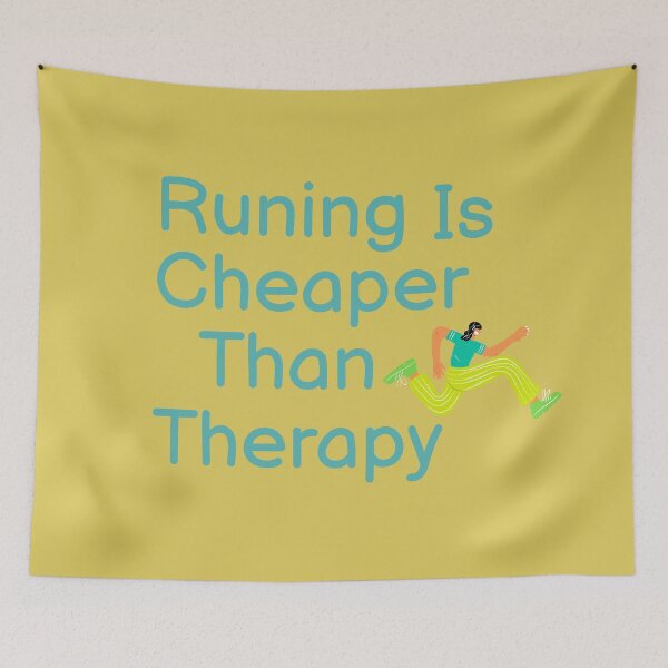 Item preview, Running Is Cheaper Than Therapy  designed and sold by BUCHRA.