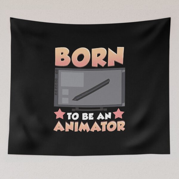 Item preview, Cute Born To Be An Animator Professional Artist designed and sold by perfectpresents.