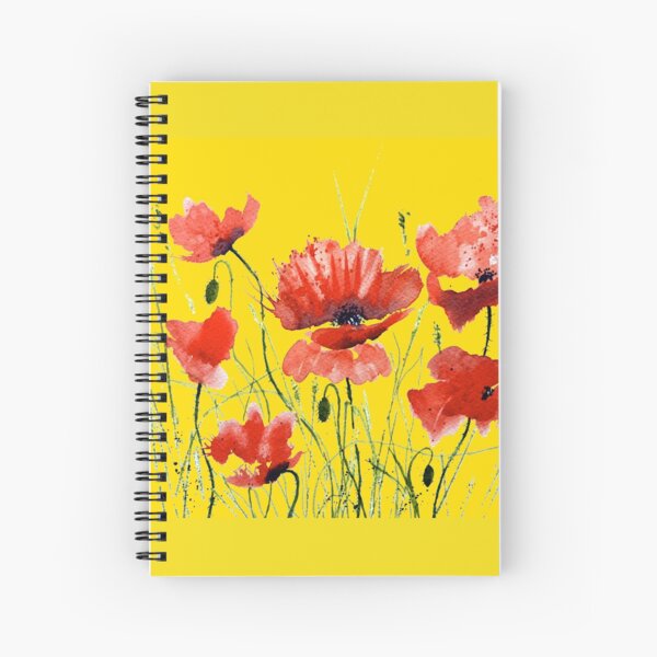 Golden Poppies  Spiral Notebook