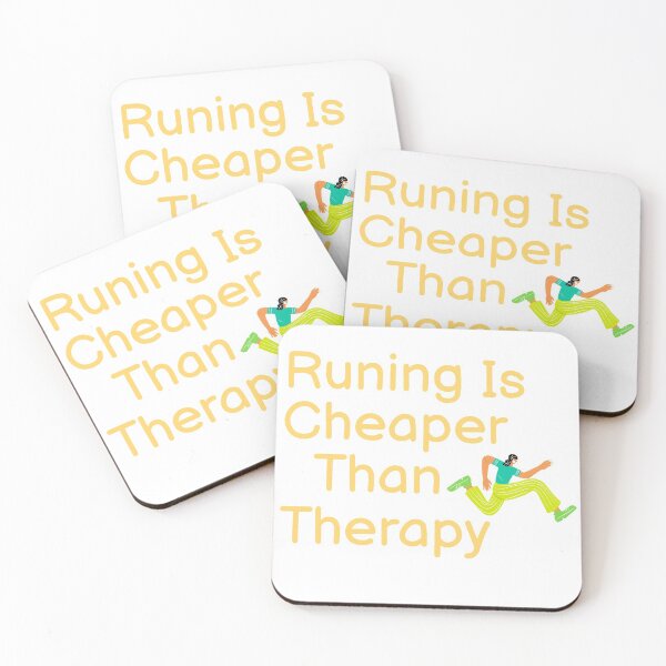 Item preview, Running Is Cheaper Than Therapy  designed and sold by BUCHRA.