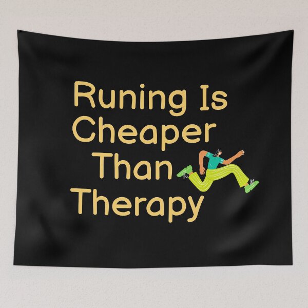 Item preview, Running Is Cheaper Than Therapy  designed and sold by BUCHRA.