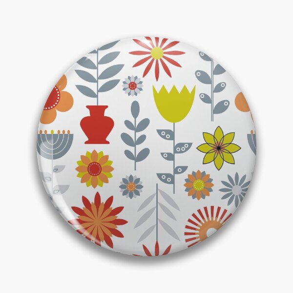 Item preview, COLORFUL SCANDINAVIAN  FLOWERS - SEAMLESS PATTERN designed and sold by JimiAndSelex.