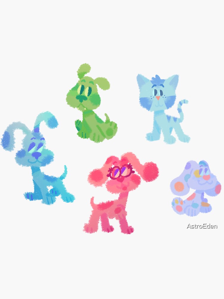 Blues Clues Friends Sticker Set by AstroEden