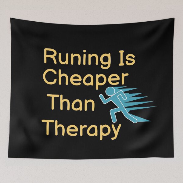 Item preview, Running Is Cheaper Than Therapy  designed and sold by BUCHRA.