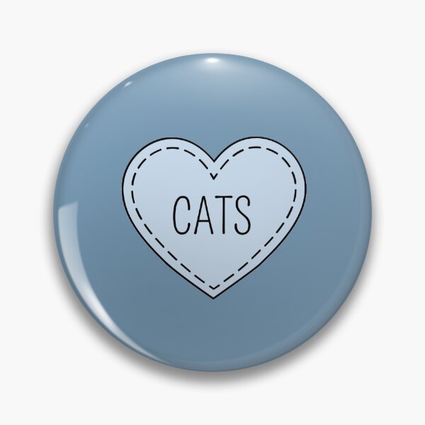 Item preview, I Love Cats Blue Heart  designed and sold by mimosadesigns.