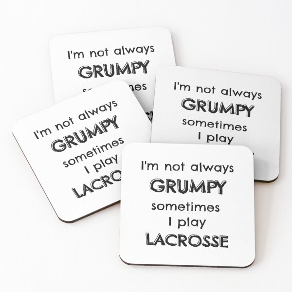 Item preview, I'm not always grumpy sometimes I play lacrosse designed and sold by TheGreenGoat.