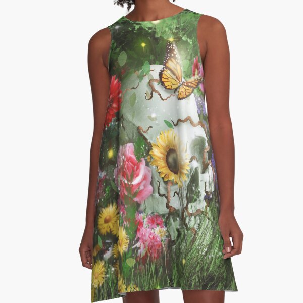 The Beautiful Circle of Life - Regenerative Life from Death Design A-Line Dress