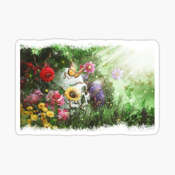 The Beautiful Circle of Life - Regenerative Life from Death Design Sticker