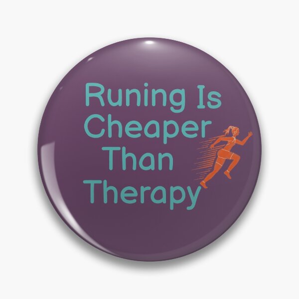 Item preview, Running Is Cheaper Than Therapy  designed and sold by BUCHRA.