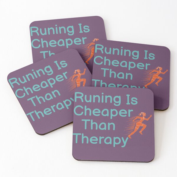 Item preview, Running Is Cheaper Than Therapy  designed and sold by BUCHRA.
