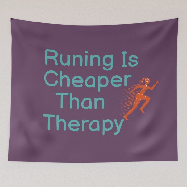 Item preview, Running Is Cheaper Than Therapy  designed and sold by BUCHRA.