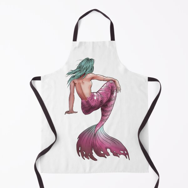 Item preview, Beautiful pink mermaid with blue hair without background designed and sold by CecyLL.