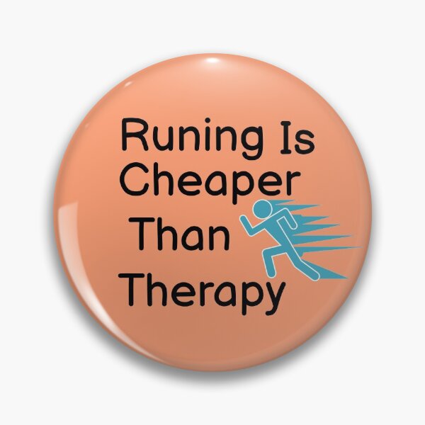 Item preview, Running Is Cheaper Than Therapy  designed and sold by BUCHRA.
