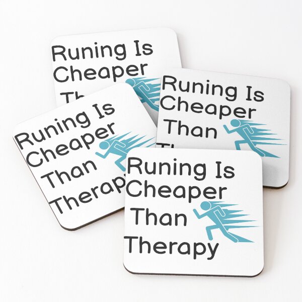 Item preview, Running Is Cheaper Than Therapy  designed and sold by BUCHRA.