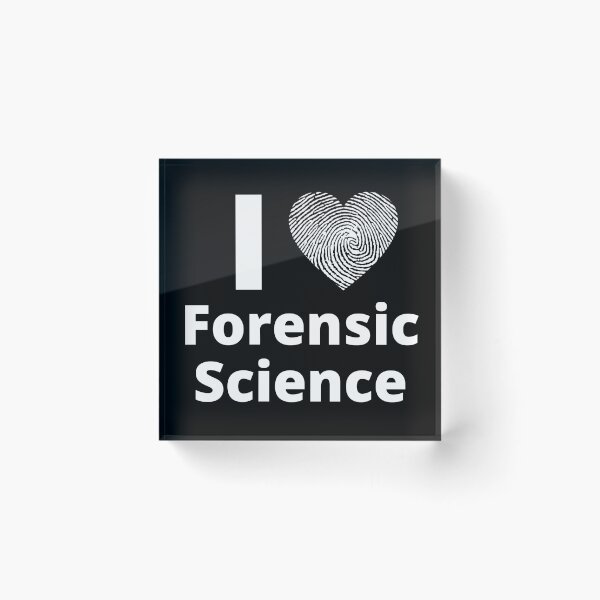Item preview, I Love Forensic Science, Forensics Fingerprint Heart designed and sold by WhimsicaliTee.