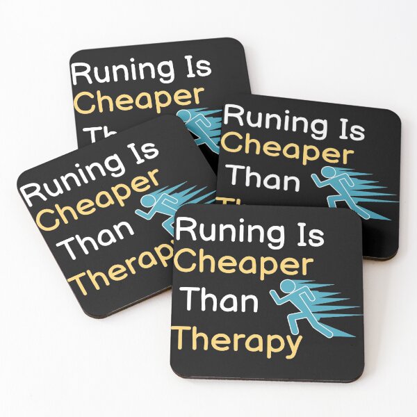 Item preview, Running Is Cheaper Than Therapy  designed and sold by BUCHRA.